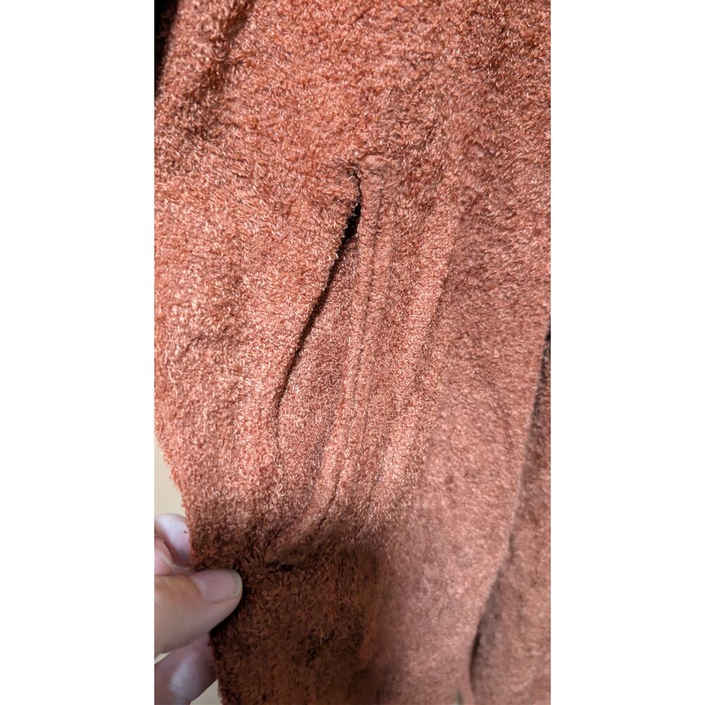 Rust colored super cozy cardigan with pockets - Picture 2 of 4